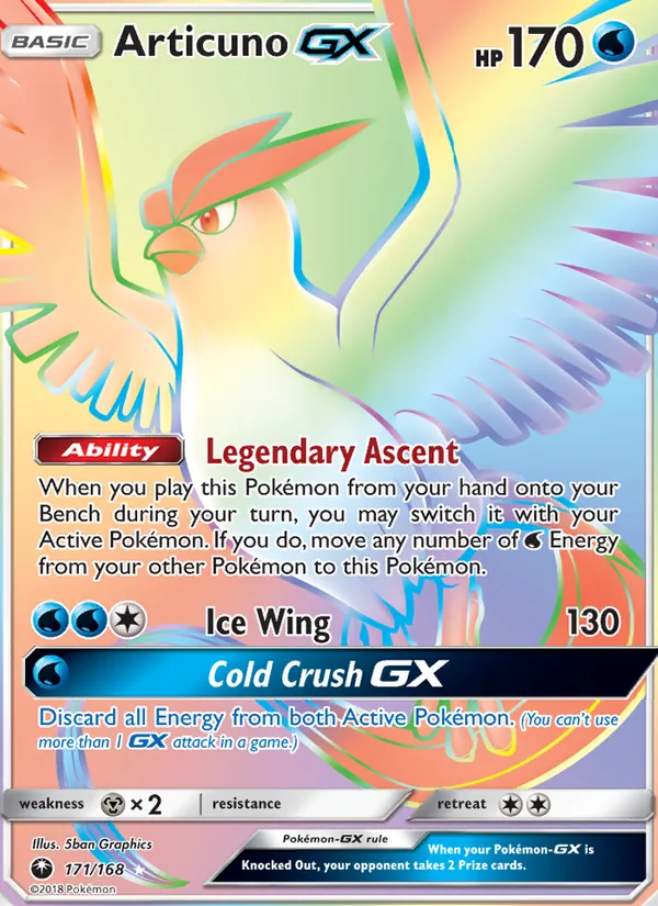 Articuno GX 171/168 Celestial Storm