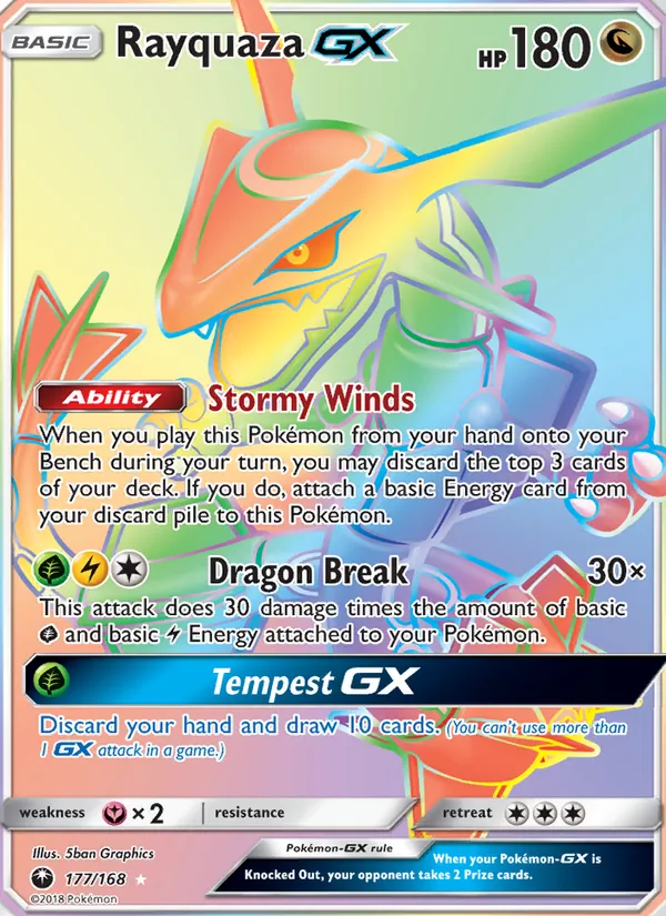 Rayquaza GX 177/168 Celestial Storm