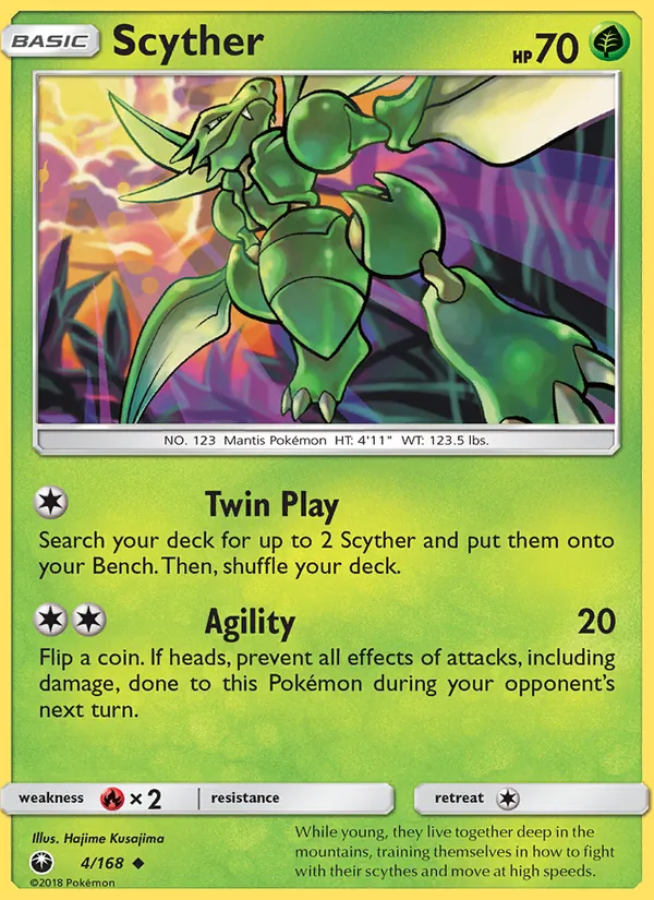 Scyther 4/168 Celestial Storm