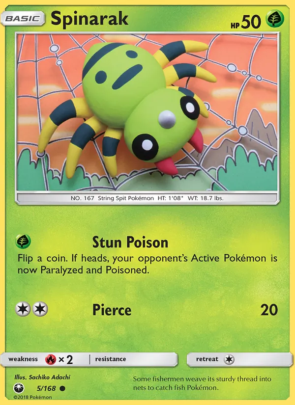 Spinarak 5/168 Celestial Storm