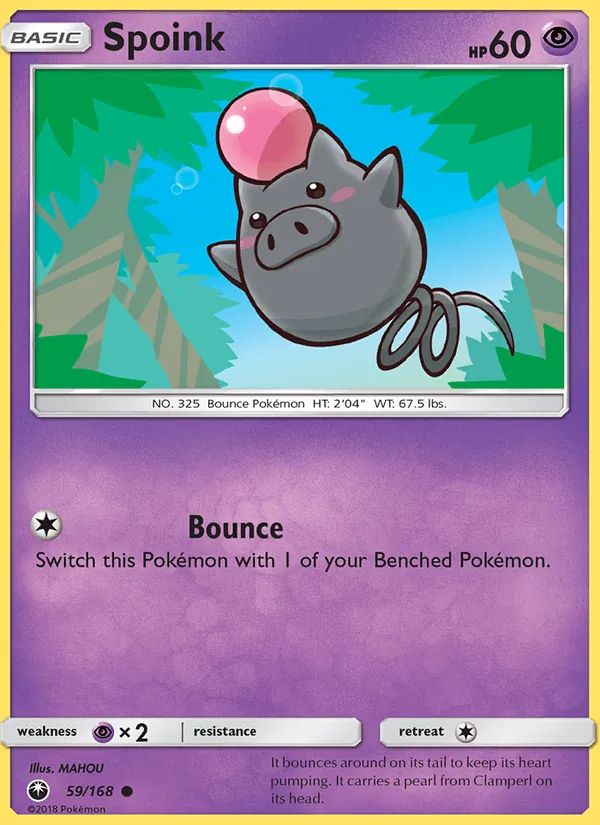Spoink 59/168 Celestial Storm