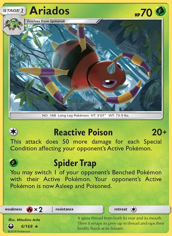 Ariados 6/168 Celestial Storm