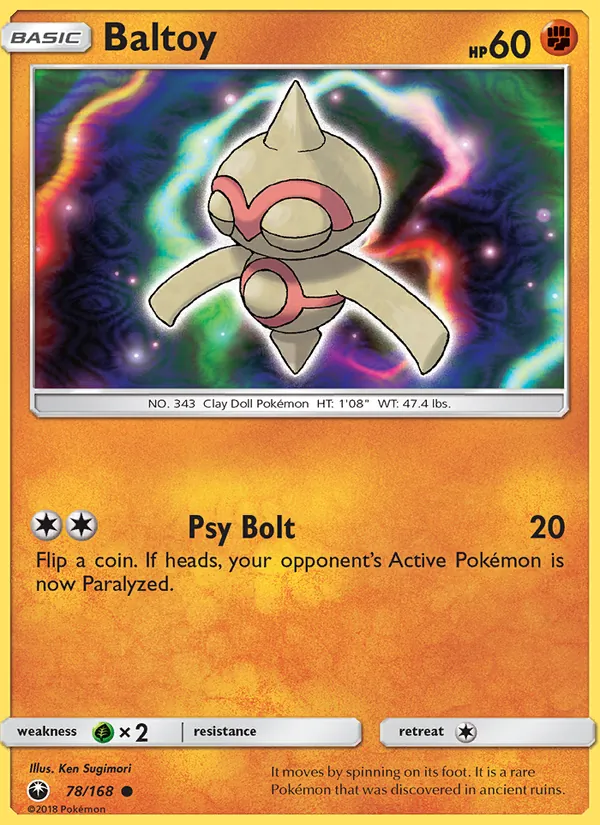 Baltoy 78/168 Celestial Storm