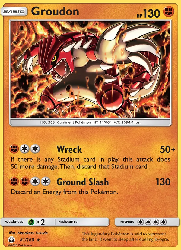 Groudon 81/168 Celestial Storm