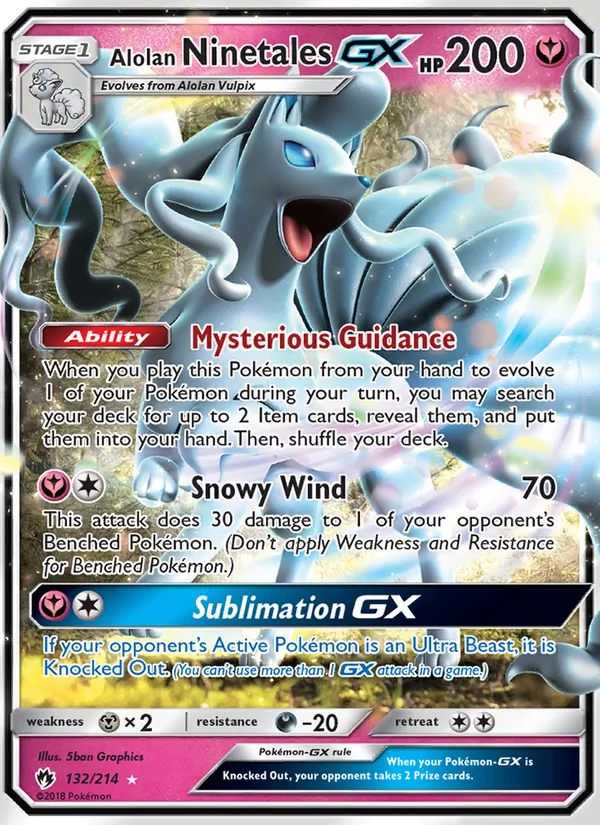 Alolan Ninetales GX 132/214 Lost Thunder