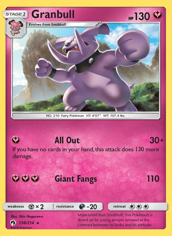 Granbull 138/214 Lost Thunder