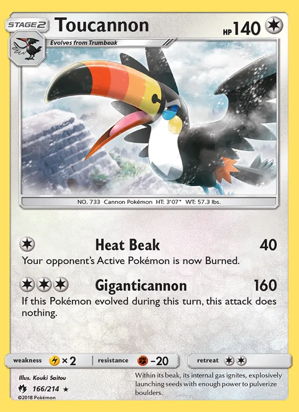 Toucannon 166/214 Lost Thunder