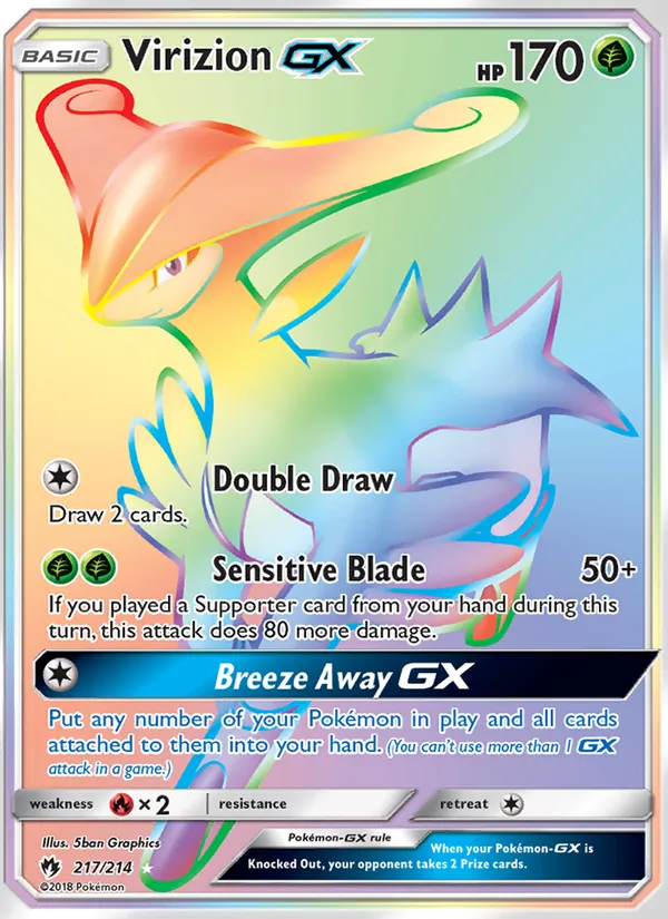 Virizion GX 217/214 Lost Thunder