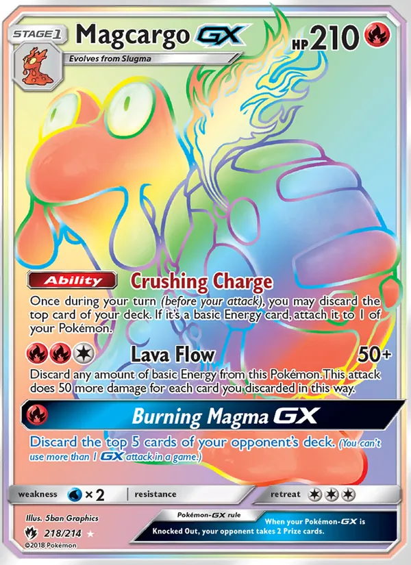 Magcargo GX 218/214 Lost Thunder
