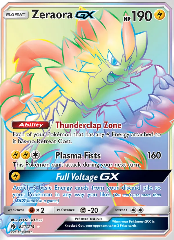Zeraora GX 221/214 Lost Thunder
