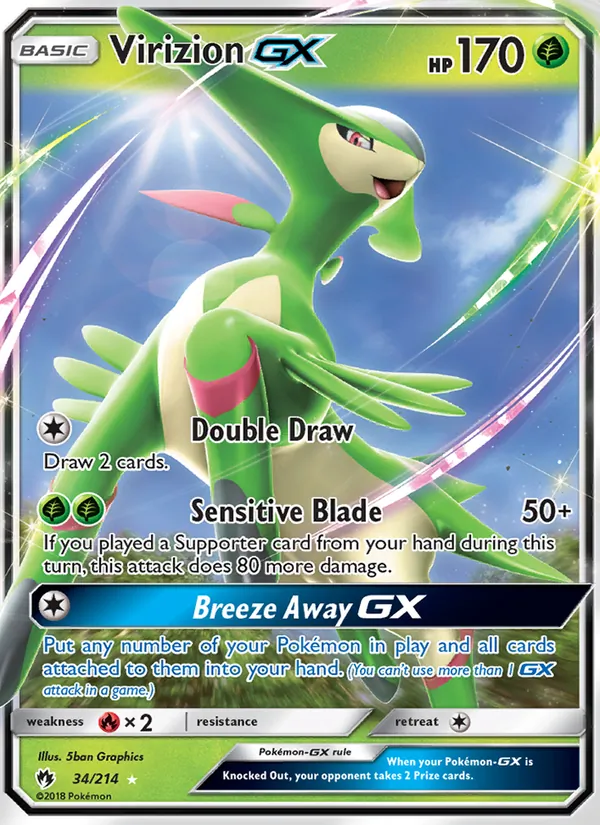 Virizion GX 34/214 Lost Thunder