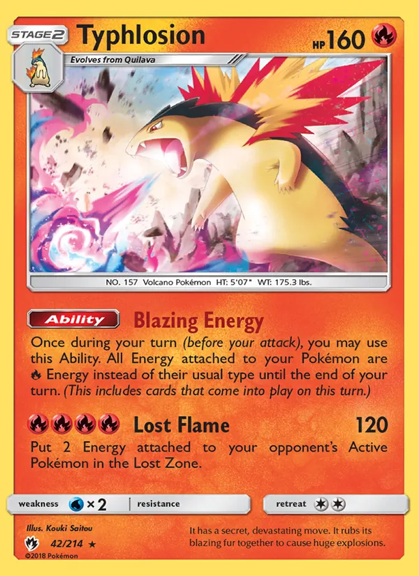 Typhlosion 42/214 Lost Thunder