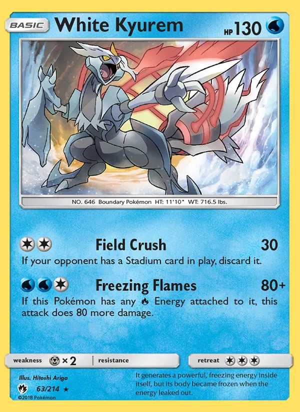 White Kyurem 63/214 Lost Thunder