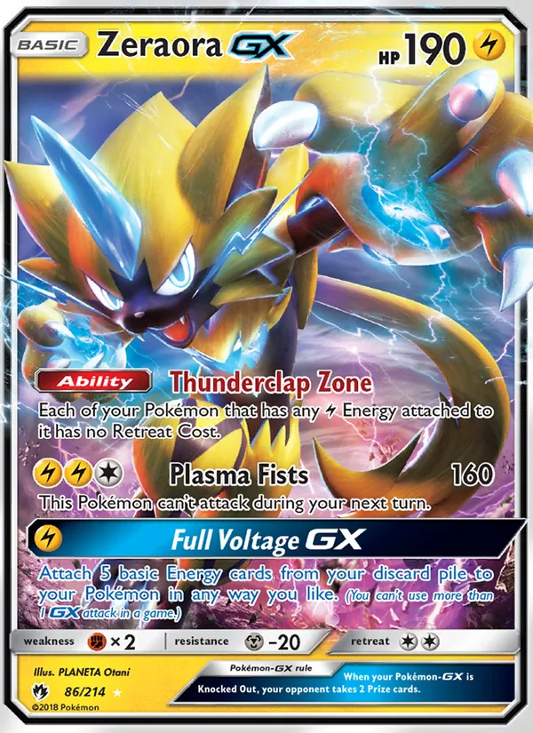 Zeraora GX 86/214 Lost Thunder