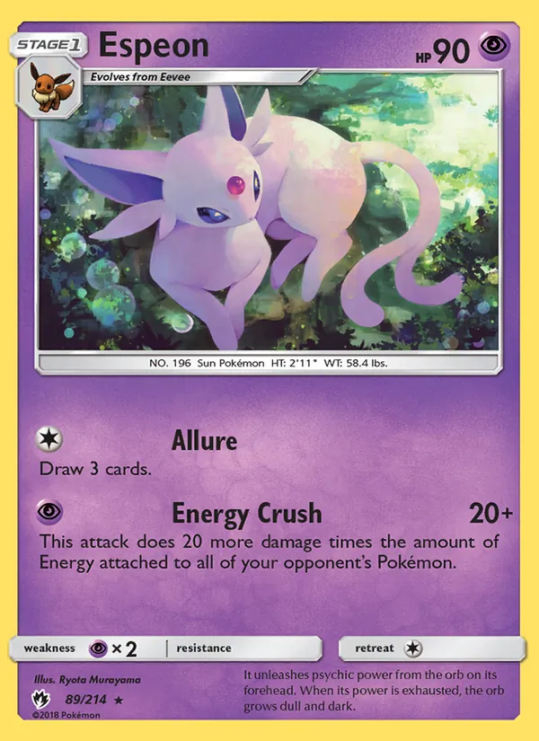 Espeon 89/214 Lost Thunder