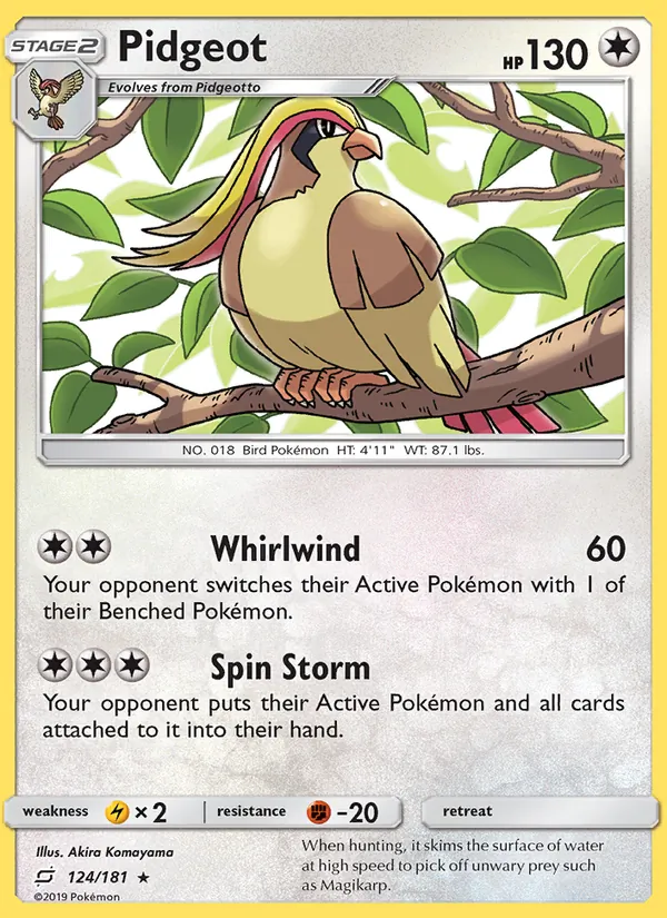 Pidgeot 124/181 Team Up