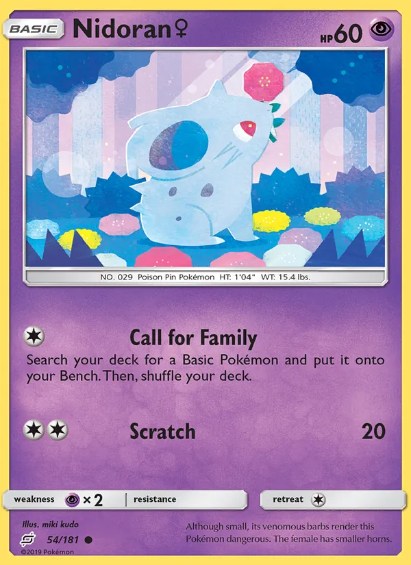Nidoran♀ 54/181 Team Up