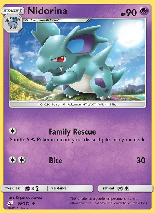 Nidorina 55/181 Team Up