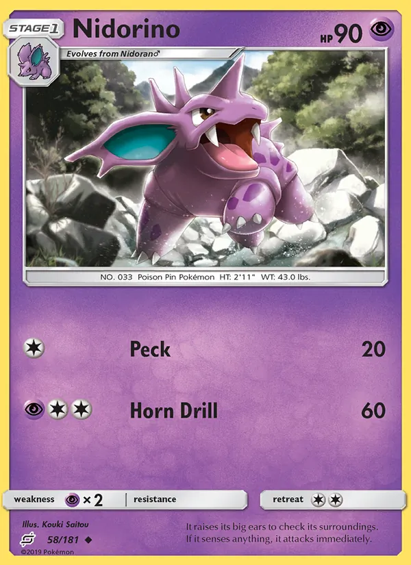 Nidorino 58/181 Team Up