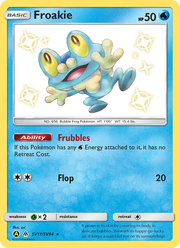 Froakie SV11 Hidden Fates Shiny Vault