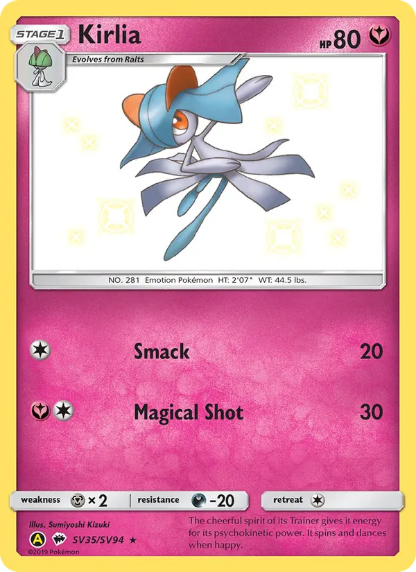 Kirlia SV35 Hidden Fates Shiny Vault