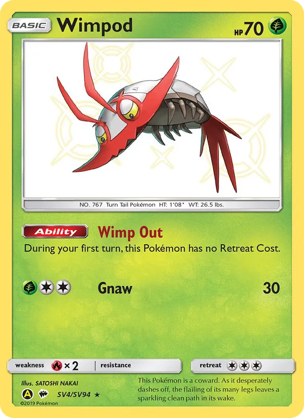 Wimpod SV4 Hidden Fates Shiny Vault