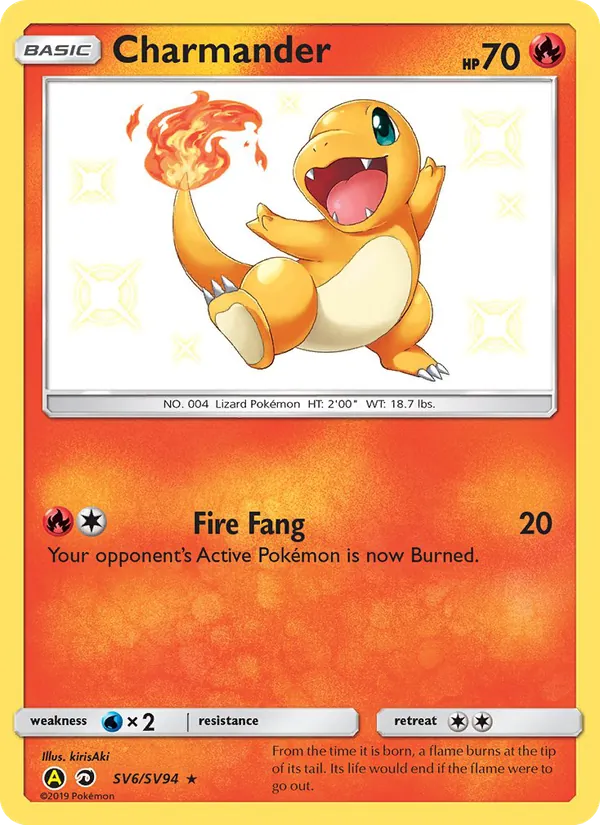 Charmander SV6 Hidden Fates Shiny Vault