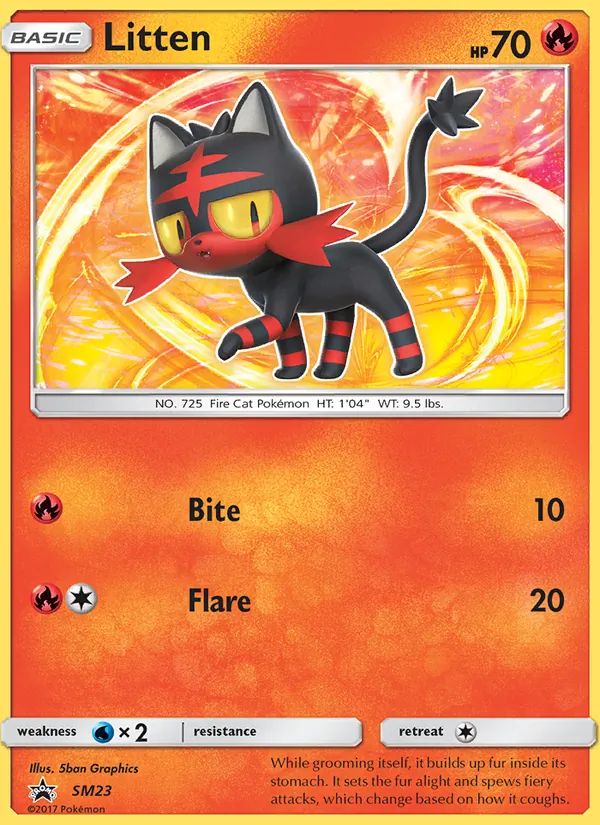 Litten SM23 SM Black Star Promos