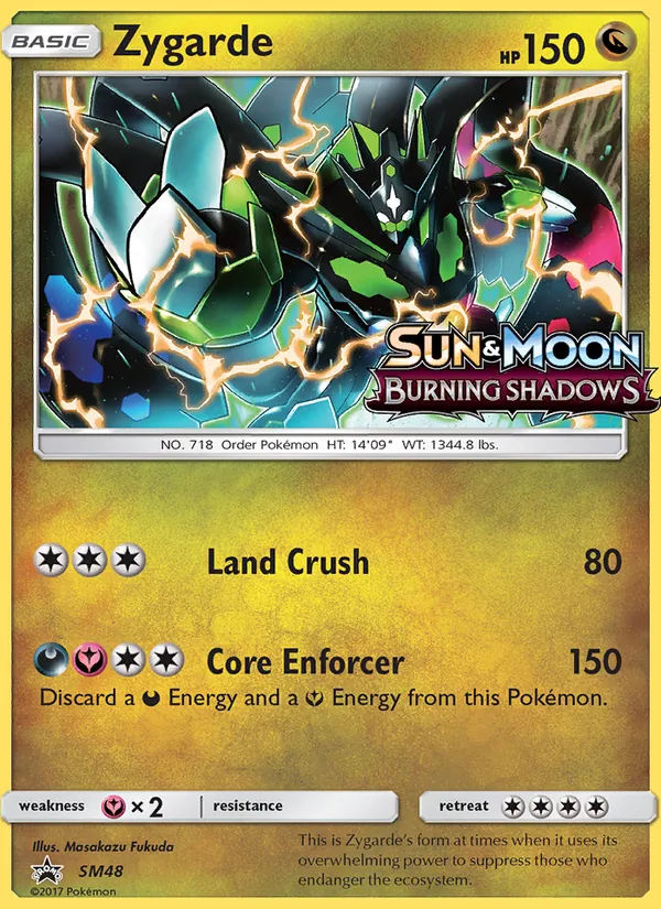 Zygarde SM48 SM Black Star Promos