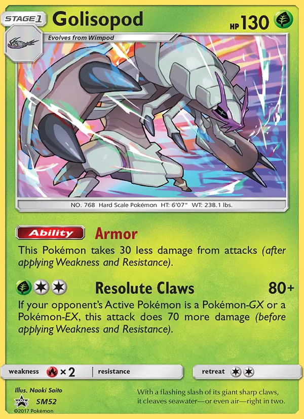 Golisopod SM52 SM Black Star Promos
