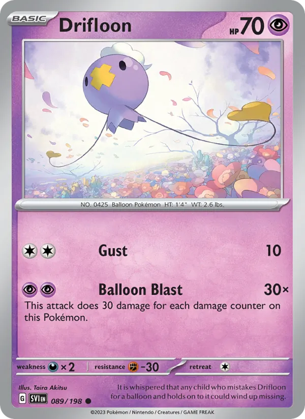 Drifloon 089/198 Scarlet & Violet
