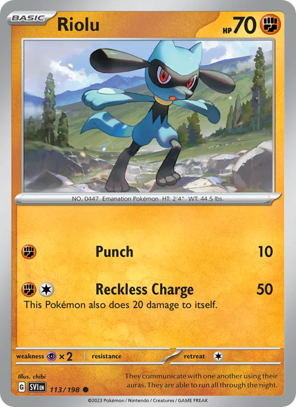 Riolu 113/198 Scarlet & Violet