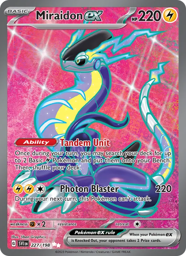 Miraidon ex 227/198 Scarlet & Violet