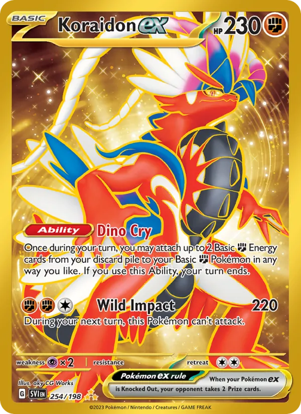 Koraidon ex 254/198 Scarlet & Violet