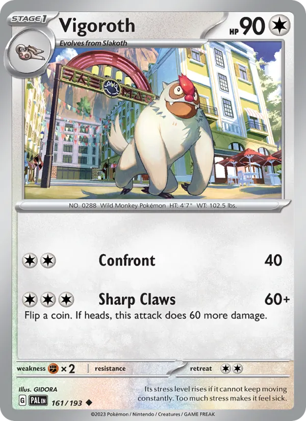 Vigoroth 161/193 Paldea Evolved