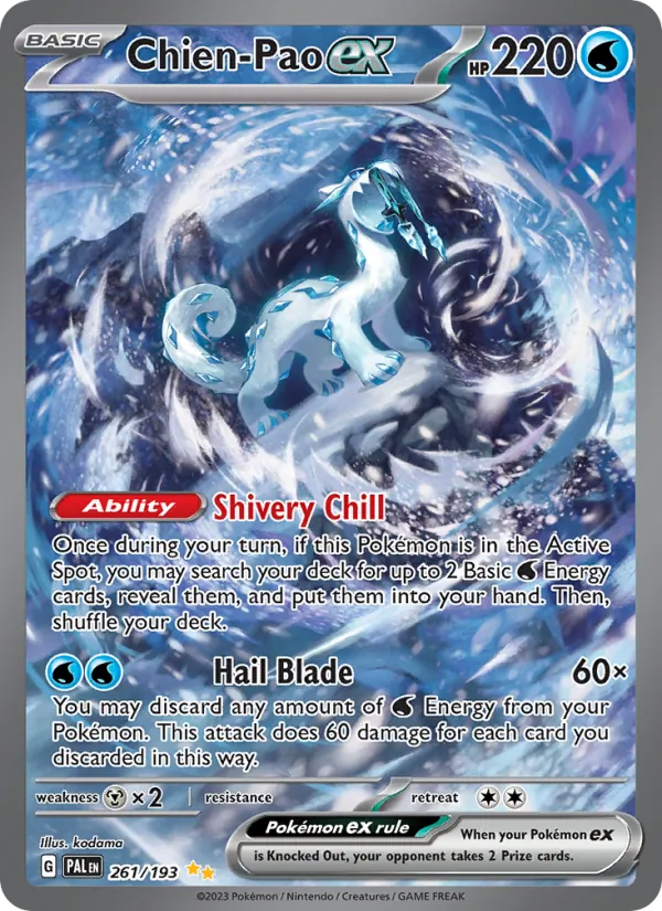 Chien-Pao ex 261/193 Paldea Evolved