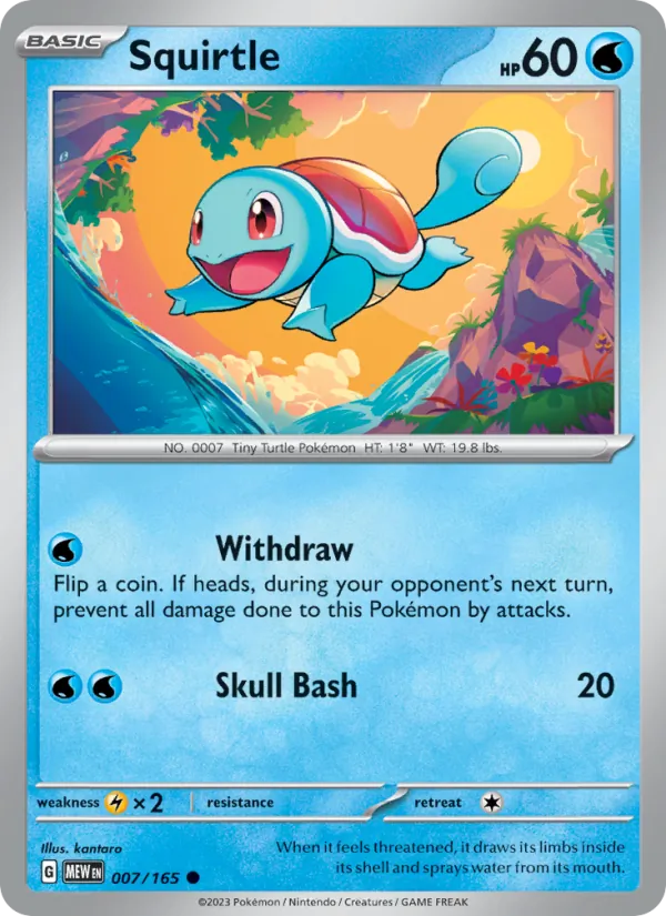 Squirtle 007/165 151