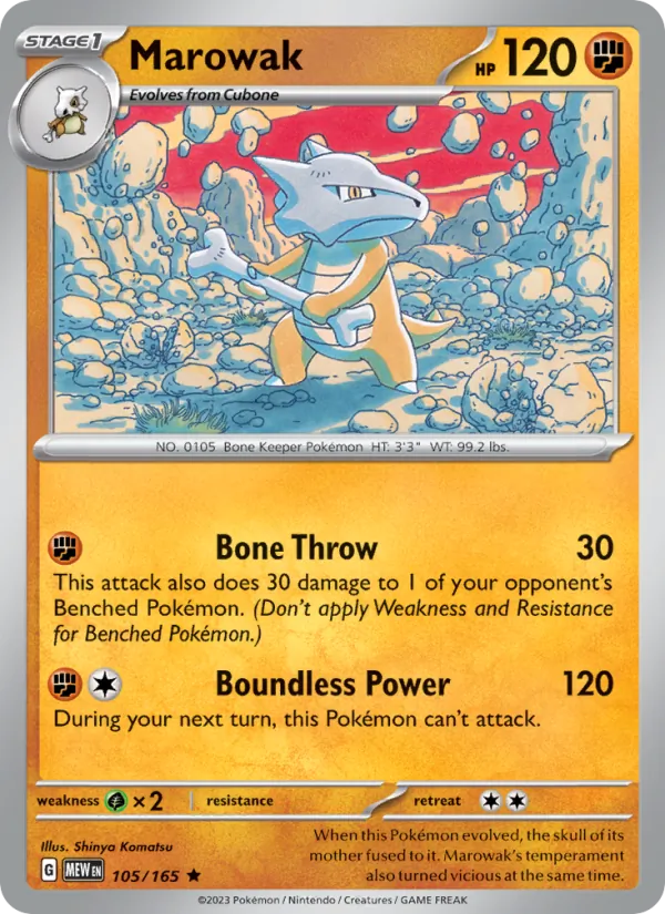 Marowak 105/165 151