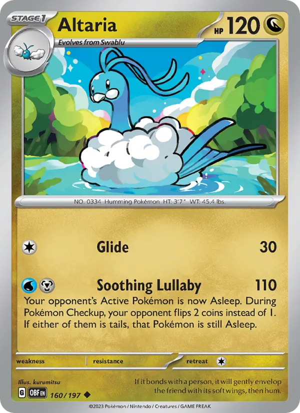 Altaria 160/197 Obsidian Flames