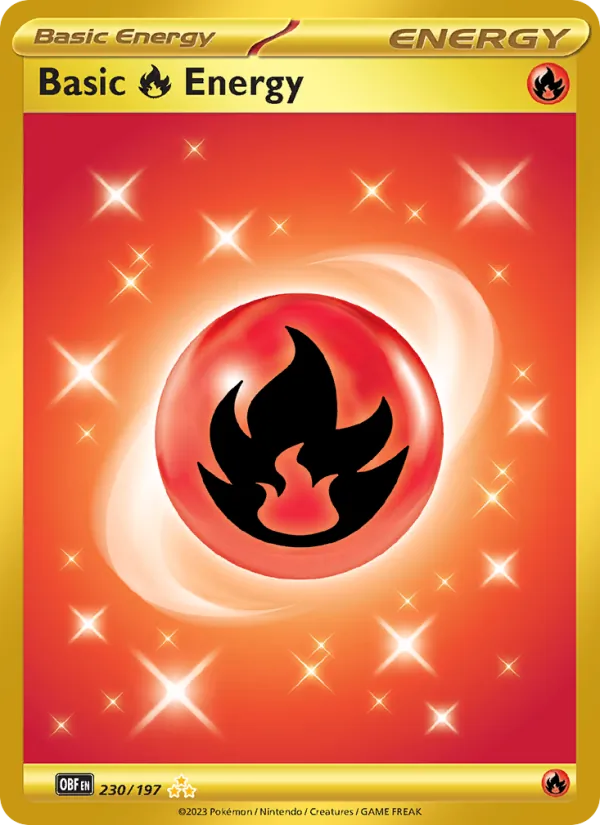 Basic Fire Energy 230/197 Obsidian Flames
