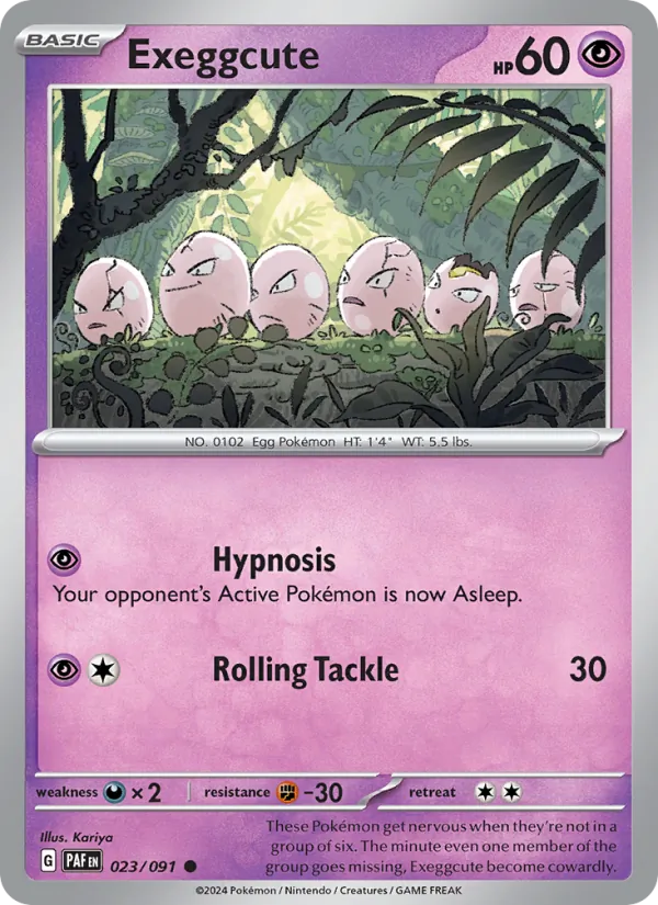 Exeggcute 023/91 Paldean Fates