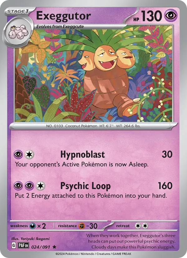 Exeggutor 024/91 Paldean Fates