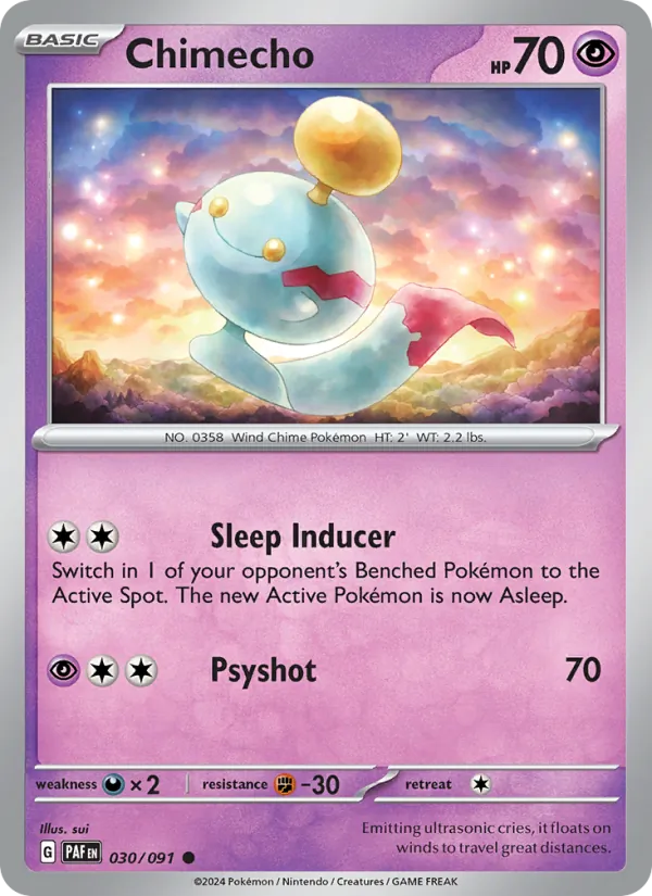 Chimecho 030/91 Paldean Fates