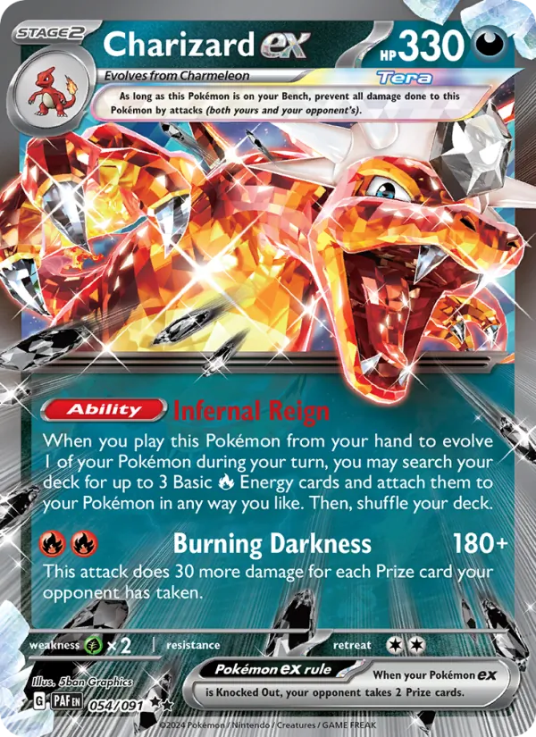 Charizard ex 054/91 Paldean Fates