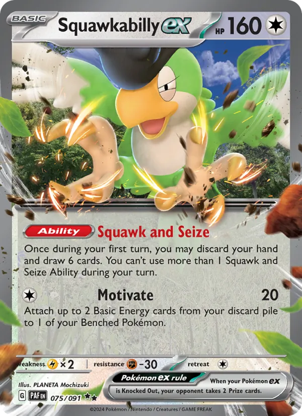 Squawkabilly ex 075/91 Paldean Fates