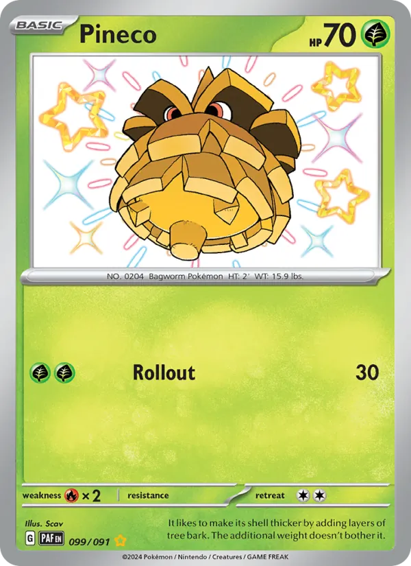 Pineco 099/91 Paldean Fates