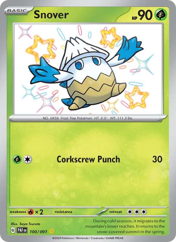 Snover 100/91 Paldean Fates