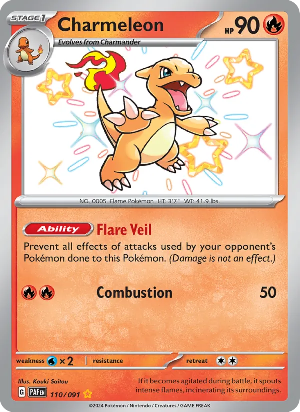 Charmeleon 110/91 Paldean Fates