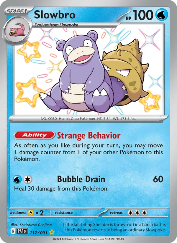 Slowbro 117/91 Paldean Fates