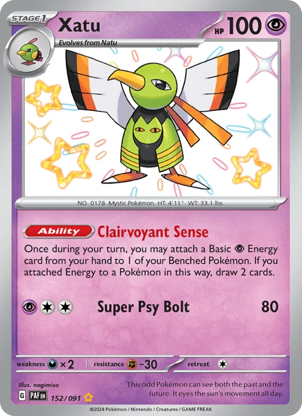 Xatu 152/91 Paldean Fates
